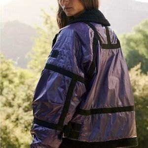 NWOT Free People Movement Vagabond Fleece Bomber Jacket